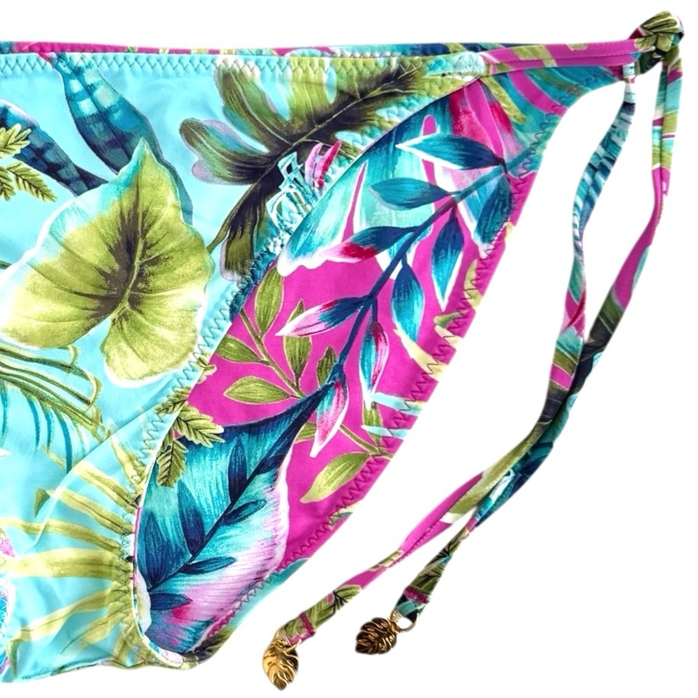 Tommy Bahama Sun Kissed Tropics Reversible String Bikini Bottom - Picture 7 of 16